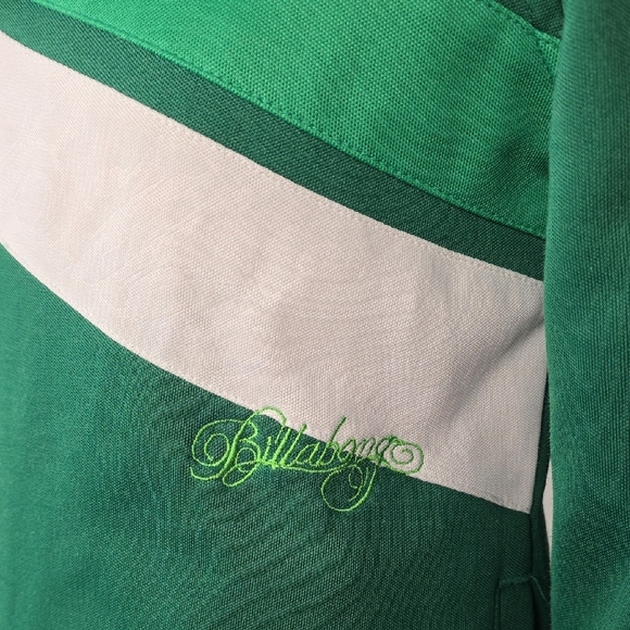 Billabong Vintage Green Track Jacket – Retro Y2K Style – Tag M but fit XS - Picture 3 of 14